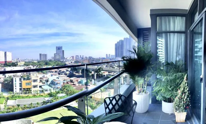 Brilliant One Bedroom City Garden Apartment For Rent in Binh Thanh District HCMC 70sqm 1,250 USD/month