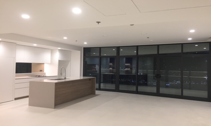 Partly Furniture Three Bedroom City Garden Apartment For Rent in Binh Thanh HCMC