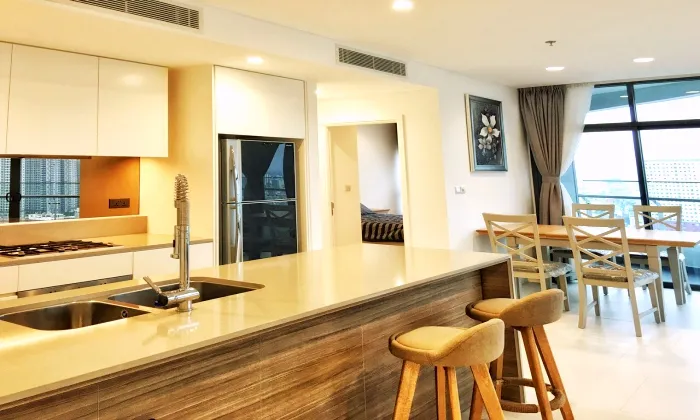 Western Interior Design Apartment For Rent in City Garden HCM 106sqm 1,500 USD/month