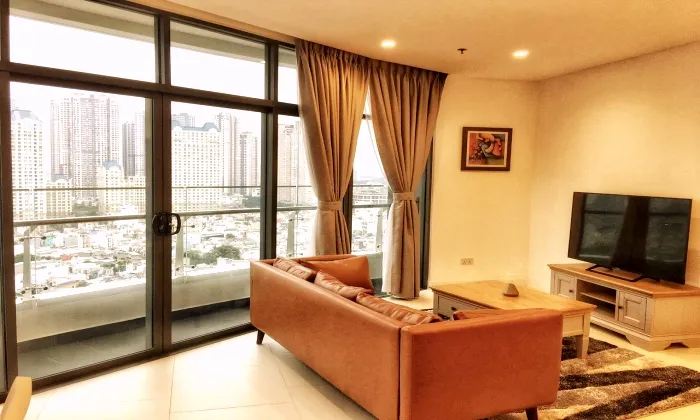 Western Interior Design Apartment For Rent in City Garden HCM 106sqm 1,500 USD/month