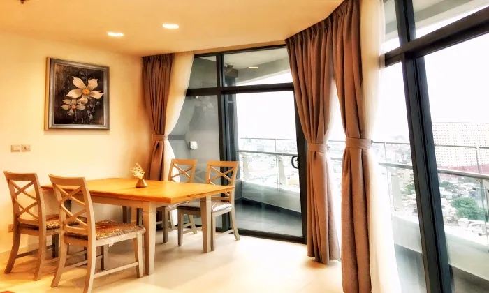 Western Interior Design Apartment For Rent in City Garden HCM 106sqm 1,500 USD/month