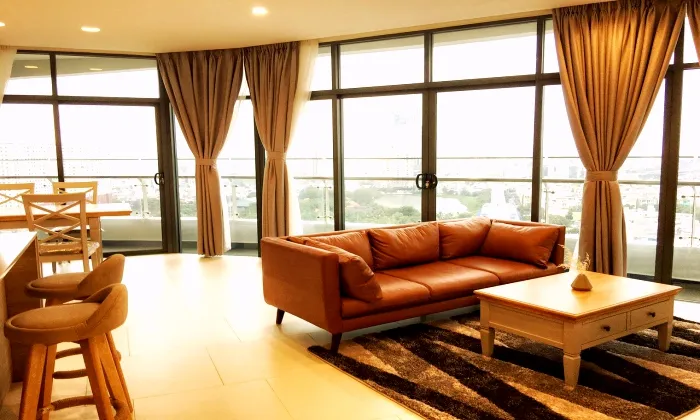 Western Interior Design Apartment For Rent in City Garden HCM 106sqm 1,500 USD/month