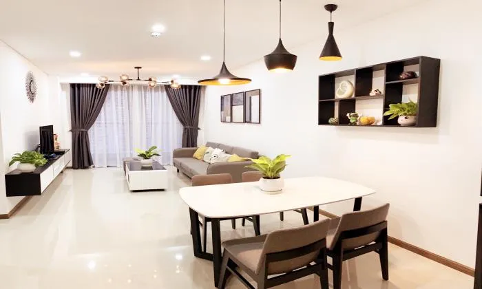 River View Two Bedroom Apartment Opal Saigon Pearl For Rent in Binh Thanh HCMC 90sqm 1,100 USD/month