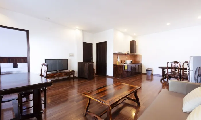 Nice Wooden Style One Bedroom Apartment For Rent in Dakao District 1 HCMC 55sqm 600 USD/month