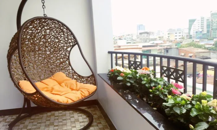 One Bedroom Serviced Apartment With Stunning Balcony in District 1 HCMC 50sqm 600 USD/month