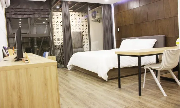 Charming Decoration Studio Serviced Apartment  For Lease in District 1 HCMC 40sqm 650 USD/month
