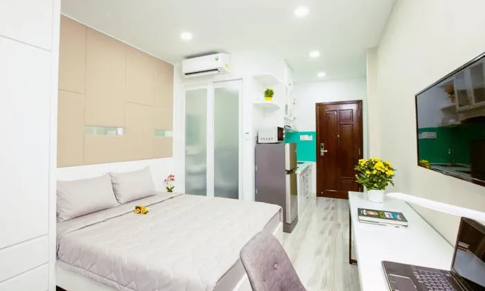 Nice And Clean Studio Serviced Apartment in Nguyen Trai District 1 HCMC 35sqm 550 USD/month