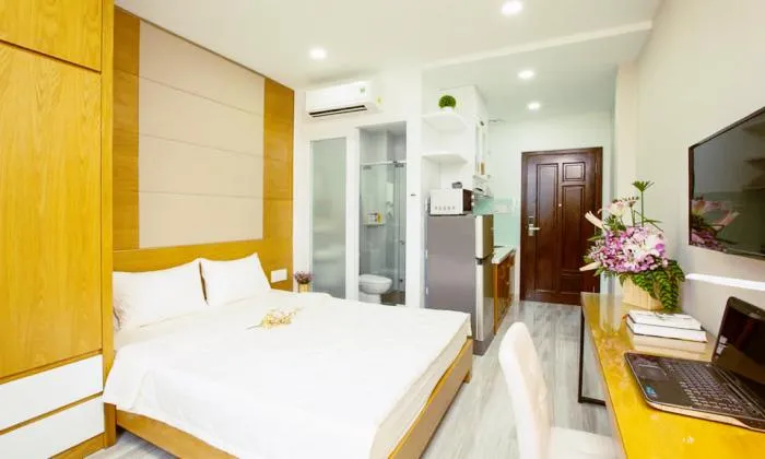 Nice And Clean Studio Serviced Apartment in Nguyen Trai District 1 HCMC 35sqm 550 USD/month