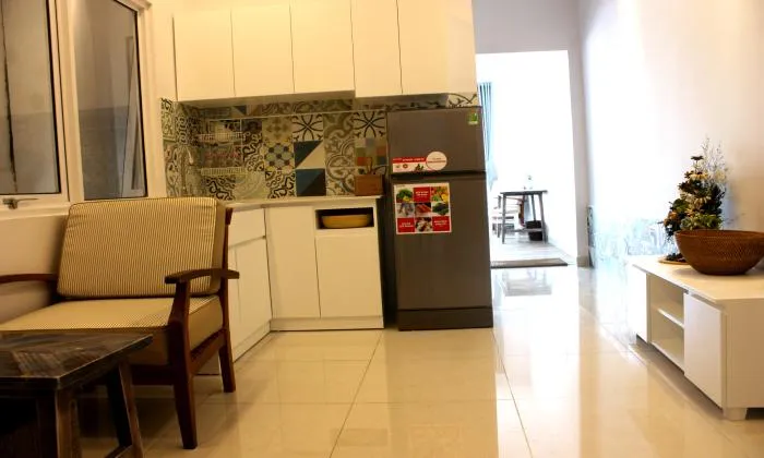 A New Bright Light One Bedroom Serviced Apartment in District 1 HCM City 55sqm 600 USD/month