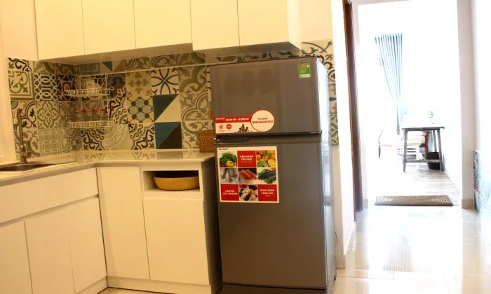 A New Bright Light One Bedroom Serviced Apartment in District 1 HCM City 55sqm 600 USD/month