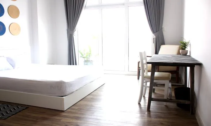 A New Bright Light One Bedroom Serviced Apartment in District 1 HCM City 55sqm 600 USD/month