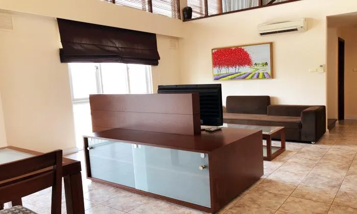 HBT Court Duplex Two Bedroom Apartment For Rent in District 1 Ho Chi Minh City 115sqm 2,100 USD/month
