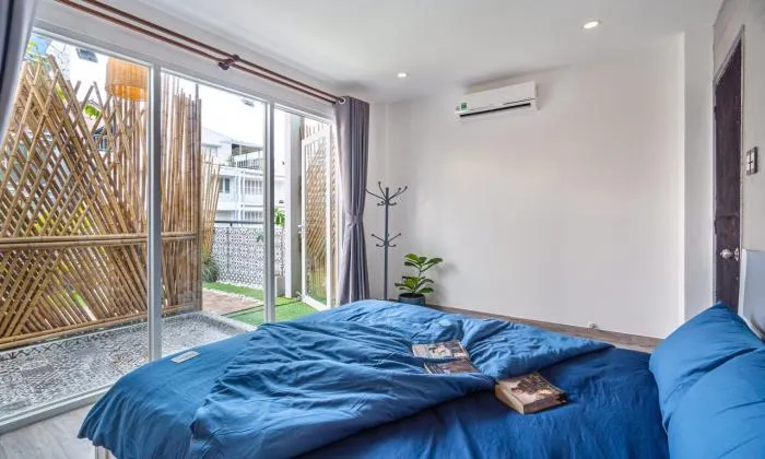 Two Bedroom Apartment Big Balcony Garden Apartment For Rent in Dakao District 1 HCMC 110sqm 1,300 USD/month