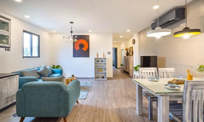 Two Bedroom Apartment Big Balcony Garden Apartment For Rent in Dakao District 1 HCMC 110sqm 1,300 USD/month