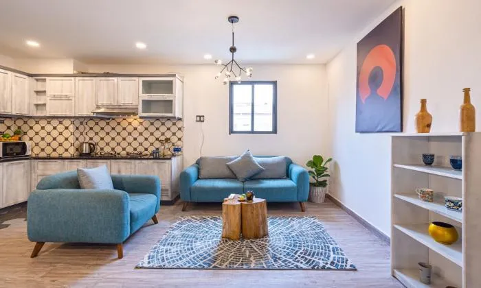 Two Bedroom Apartment Big Balcony Garden Apartment For Rent in Dakao District 1 HCMC 110sqm 1,300 USD/month