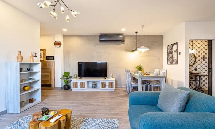 Two Bedroom Apartment Big Balcony Garden Apartment For Rent in Dakao District 1 HCMC 110sqm 1,300 USD/month