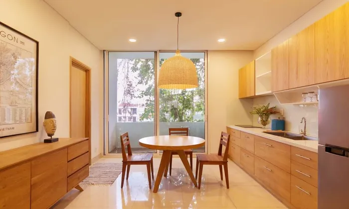 Spacious One Bedroom Serviced Apartment For Rent in Thao Dien HCM 70sqm 650 USD/month
