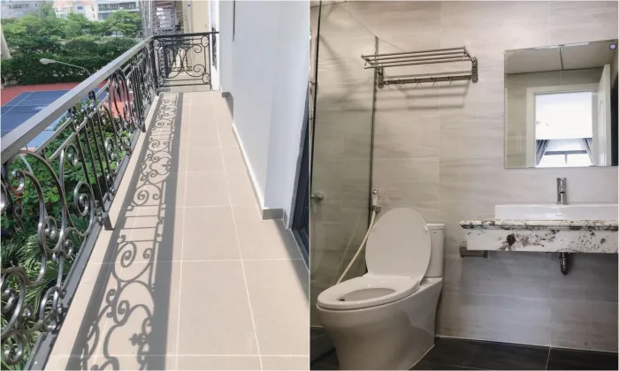 Nice Balcony Two Bedroom Serviced Apartment in Road 66 Thao Dien District 2 HCMC 80sqm 750 USD/month