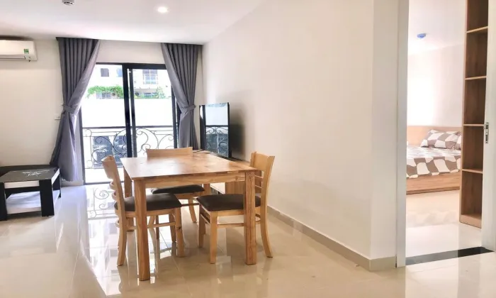 Nice Balcony Two Bedroom Serviced Apartment in Road 66 Thao Dien District 2 HCMC 80sqm 750 USD/month