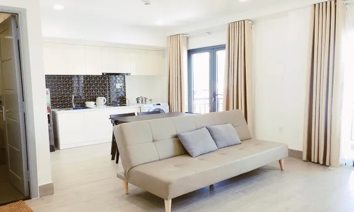 Clean Nice And Bright One Bedroom Serviced Apartment For Rent in Thao Dien District 2 HCMC 50sqm 550 USD/month