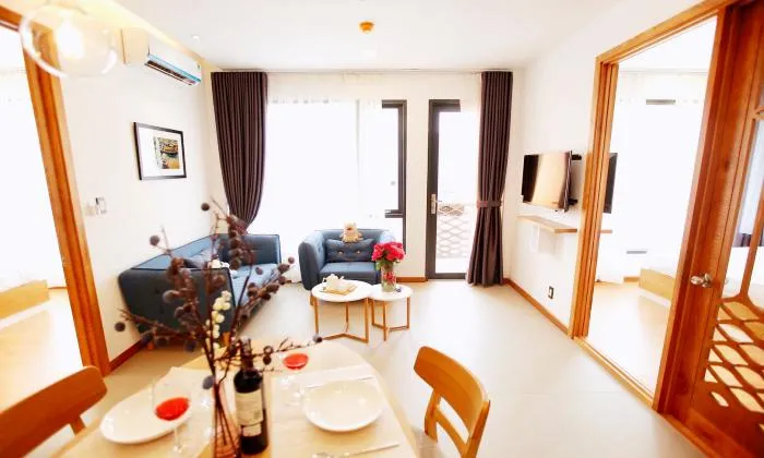 Nice Decoration Two Bedroom Serviced Apartment in Thao Dien HCMC 60sqm 900 USD/month