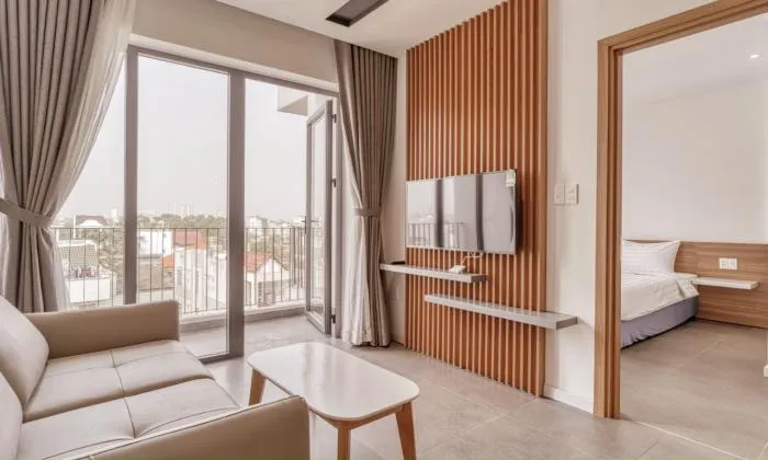 Big Balconies One Bedroom in Quoc Huong Street Thao Dien District 2 HCMC 55sqm 730 USD/month