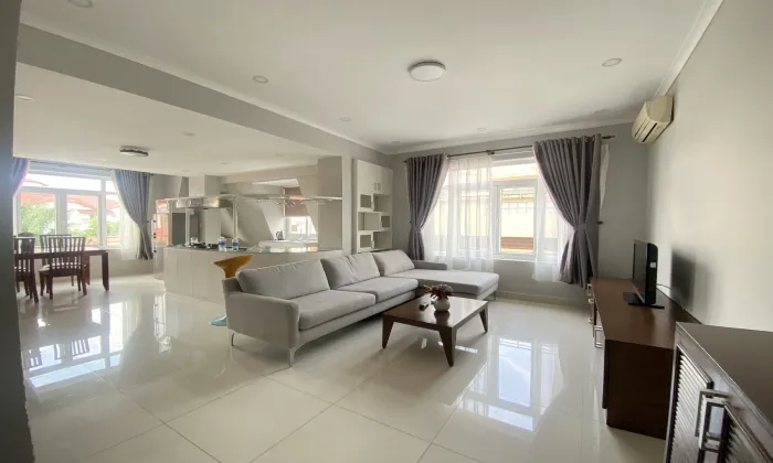 Bright Light One Bedroom Serviced Apartment For Rent in Thao Dien HCM 50sqm 650 USD/month