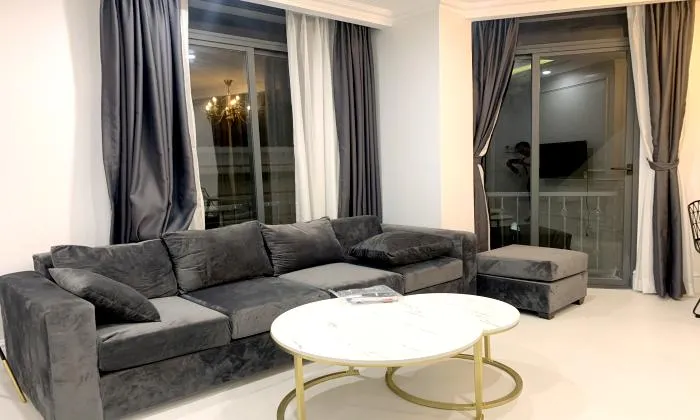 Amazing Furniture One Bedroom Apartment For Rent in Tran Nao Binh An HCM 50sqm 500 USD/month
