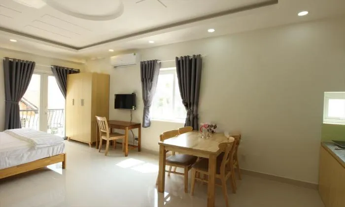 Studio Serviced Apartment Balcony in Thao Dien Ho Chi Minh City 30sqm 500 USD/month