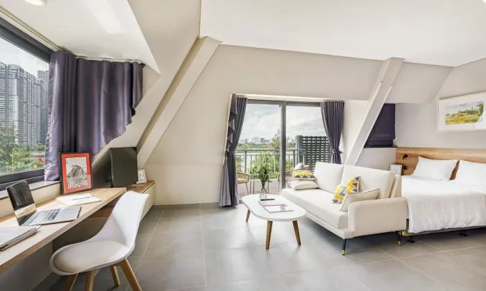 Charming Studio Apartment LAM VILLA Riverside For Rent HCMC 35sqm 650 USD/month