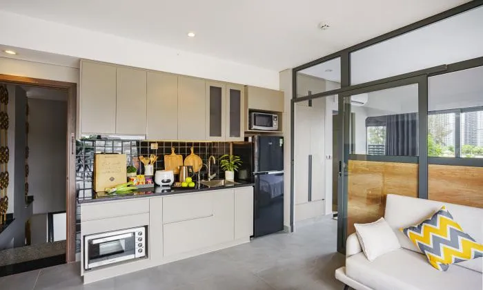 So Amazing One Bedroom Lam Villa Riverside Serviced Apartment HCM 45sqm 700 USD/month