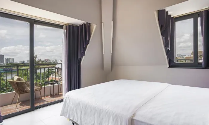 So Amazing One Bedroom Lam Villa Riverside Serviced Apartment HCM 45sqm 700 USD/month