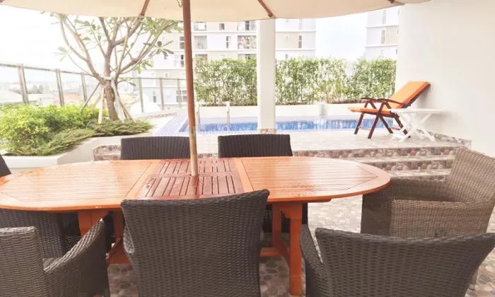 Nice Facilities Two Bedroom Rose Apartment For Lease in Thao Dien HCMC 70sqm 900 USD/month