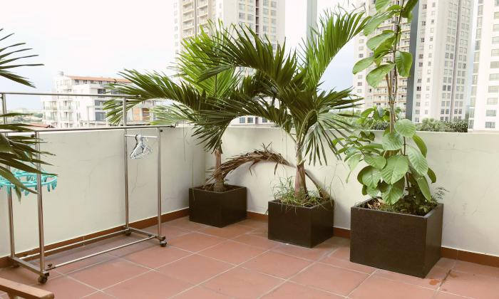 Spacious Balcony Three Bedroom Rosewood Apartment Thao Dien