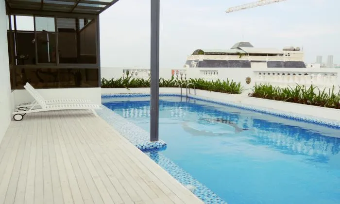 Two Bedrooms Rose Serviced Apartment in Thao Dien, District 2, HCM City 80sqm 700 USD/month