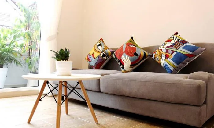 Cute Garden One Bedroom Serviced Apartment in District 3 HCM City 55sqm 700 USD/month