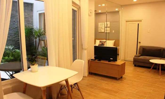 Cute Garden One Bedroom Serviced Apartment in District 3 HCM City 55sqm 700 USD/month