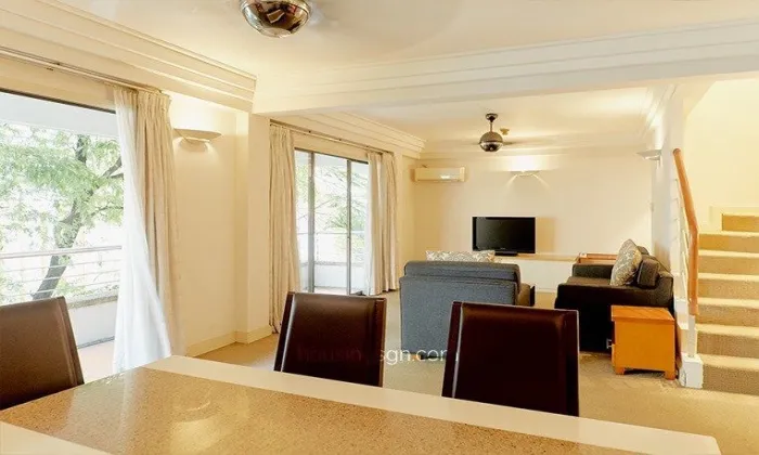 Nice Duplex Balconies Three Bedroom Serviced Apartment in District 3 HCMC 145sqm 1,500 USD/month