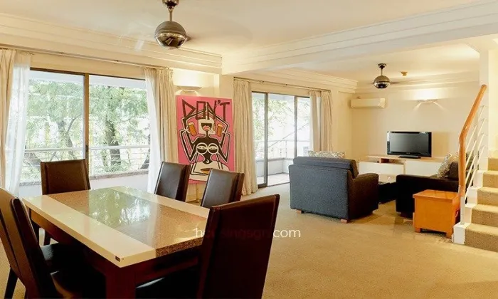 Nice Duplex Balconies Three Bedroom Serviced Apartment in District 3 HCMC 145sqm 1,500 USD/month