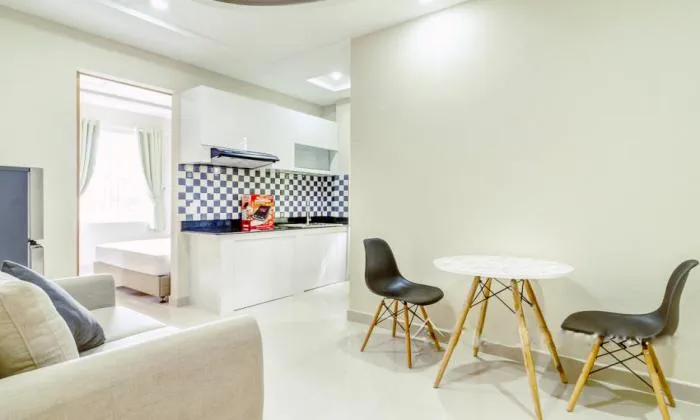 Good Rental For Private One Bedroom Serviced Apartment in District 3 HCM City 40sqm 650 USD/month