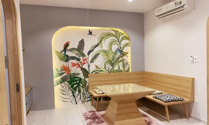 Color Full One Bedroom Serviced Apartment For Rent in Le Van Sy District 3 HCMC 45sqm 600 USD/month
