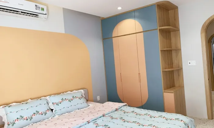 Color Full One Bedroom Serviced Apartment For Rent in Le Van Sy District 3 HCMC 45sqm 600 USD/month