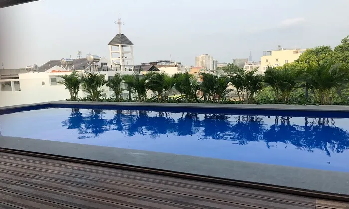 Wooden Style Two Bedroom Apartment For Rent in  District 3 Ho Chi Minh City 90sqm 1,000 USD/month