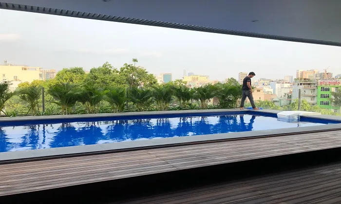 Wooden Style Two Bedroom Apartment For Rent in  District 3 Ho Chi Minh City 90sqm 1,000 USD/month