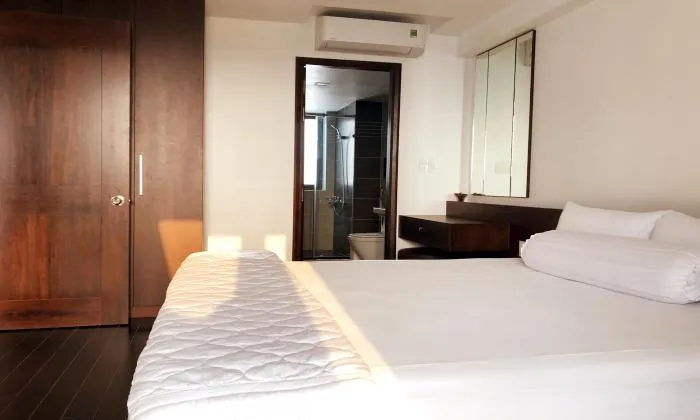 Wooden Style Two Bedroom Apartment For Rent in  District 3 Ho Chi Minh City 90sqm 1,000 USD/month