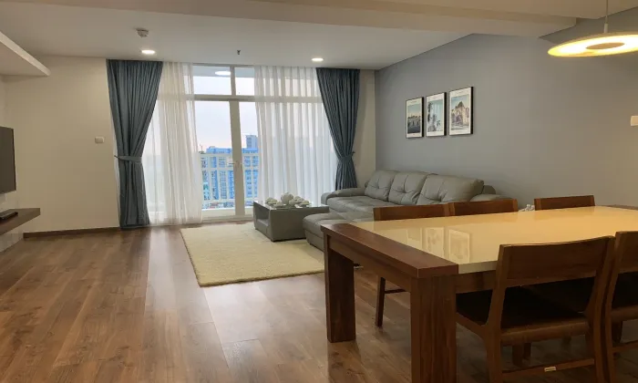 Spacious Clean and Modern Three Bedroom An Phu Plaza Serviced Apartment in District 3 HCMC 154sqm 2,200 USD/month