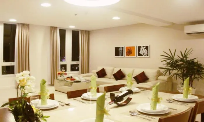 Two Bedsrooms An Phu Plaza Serviced Apartment For Rent - Dist 3, HCM 80sqm 1,500 USD/month