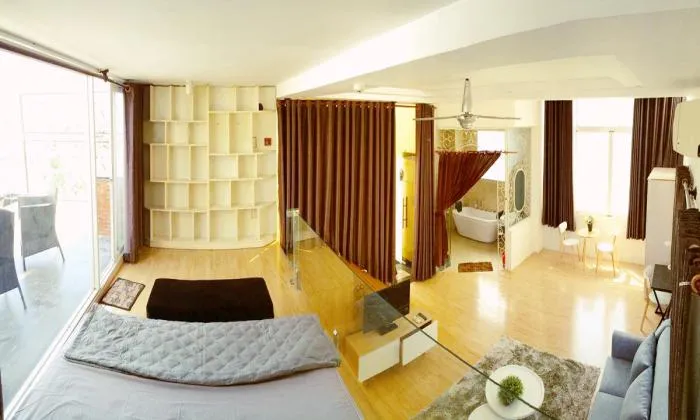 Stunning Studio Apartment On Top Floor For Lease in District 3 HCM City 60sqm 750 USD/month