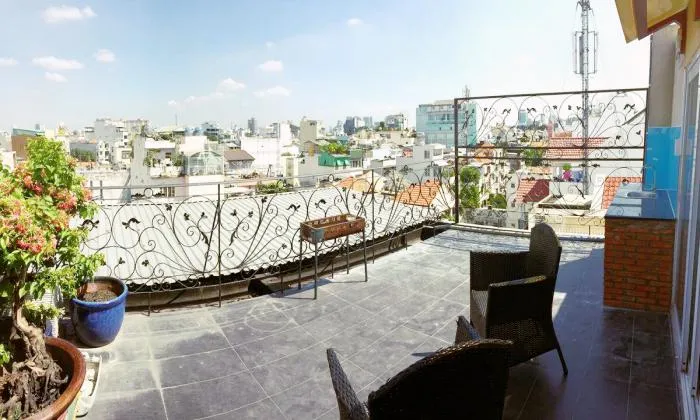 Stunning Studio Apartment On Top Floor For Lease in District 3 HCM City 60sqm 750 USD/month