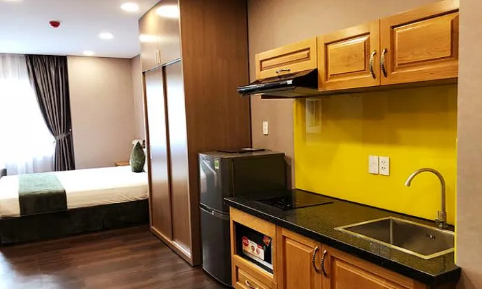 Studio Emerald Serviced Apartment For Lease in Huynh Tinh Cua District 3 HCMC 27sqm 610 USD/month